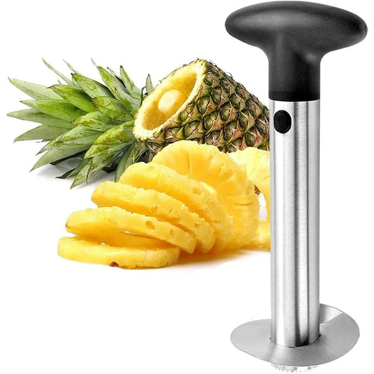 Stainless Steel Pineapple Slicer & Corer Tool – Easy Fruit Cutter & Peeler